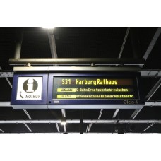 Moderne Bahnsteig Fahrtrichtungsanzeiger S-Bahn H0