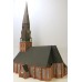 Fertigmodell Diorama Stadtkirche "St. Jacobi" H0 brauner Turm