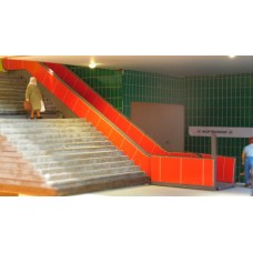 Rolltreppe orange H0 4 Stück